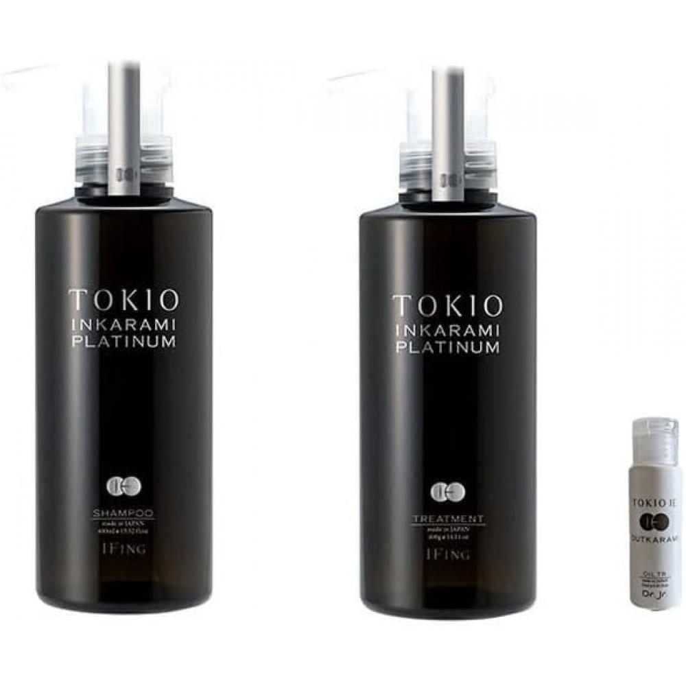 

Небрендовый шампунь TOKIO Inkalami Platinum 400 мл, набор для лечения 400 г с маслом
