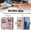 Fashion Elegant Crossbody Wallet Cards Solt Leather Case for Samsung Z Fold 3 4 5 6 7 Book Kickstand Shockproof  Skin Feel Cover