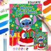 Stitch Christmas Oil Painting Art Kit Handmade Painting Diy Home Decoration