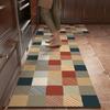Non-slip Kitchen Floor Mat PVC Leather Washable Carpet Oil-proof Waterproof Mats Long Strip Runner Rugs Tapis Cuisine