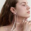 LOVE ME MONSTER Sheer Ribbon Earrings (L241MER040)