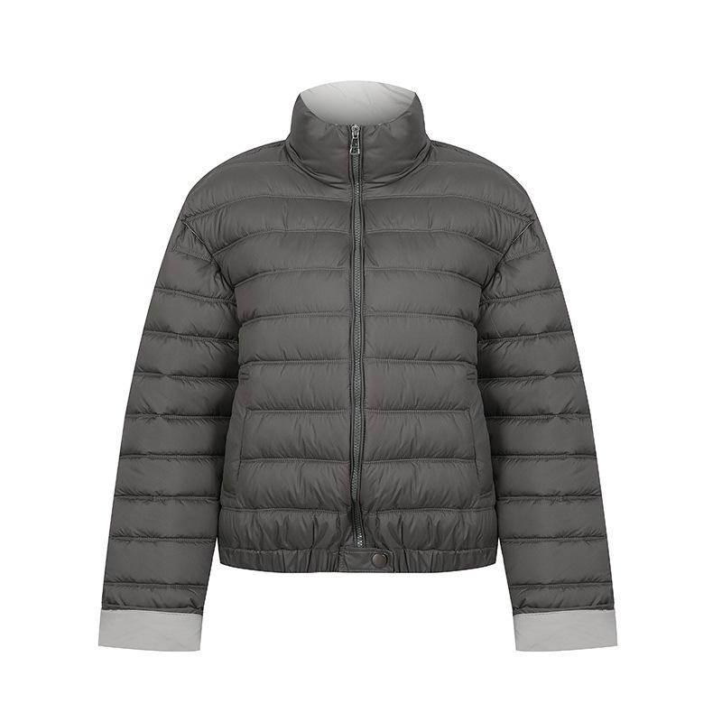 Women's short cotton-padded clothes, autumn and winter new models, contrasting colors, fashionable age-reducing and cold-proof clothes, temper