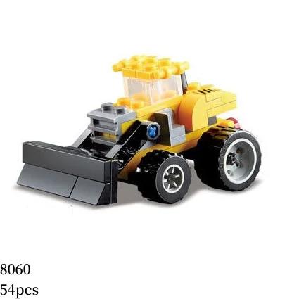 MOC Engineering Truck Building Blocks City Construction Crane Bulldozer Car Bricks Set Children Kids Toys for Boy