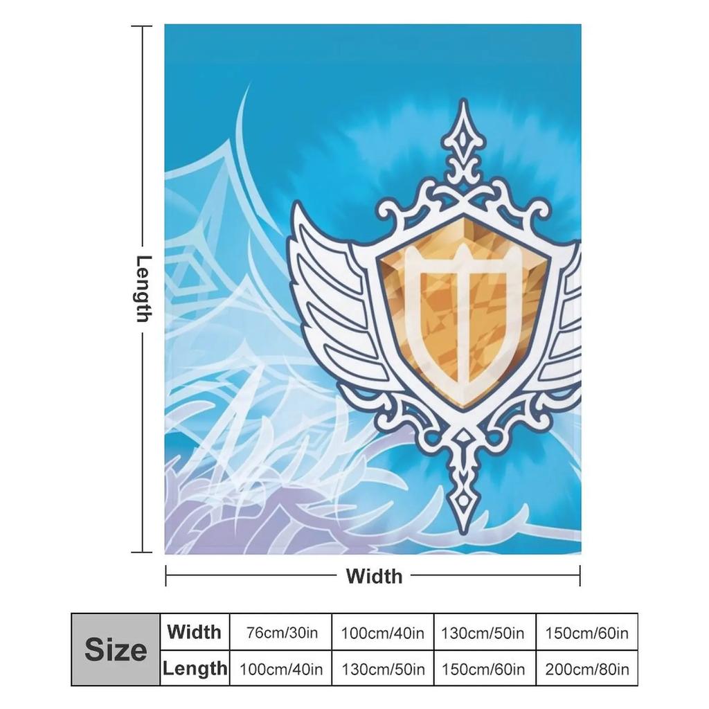 FFXIV Paladin Job Mat Throw Blanket Retros anime Thermal Hairy Blankets