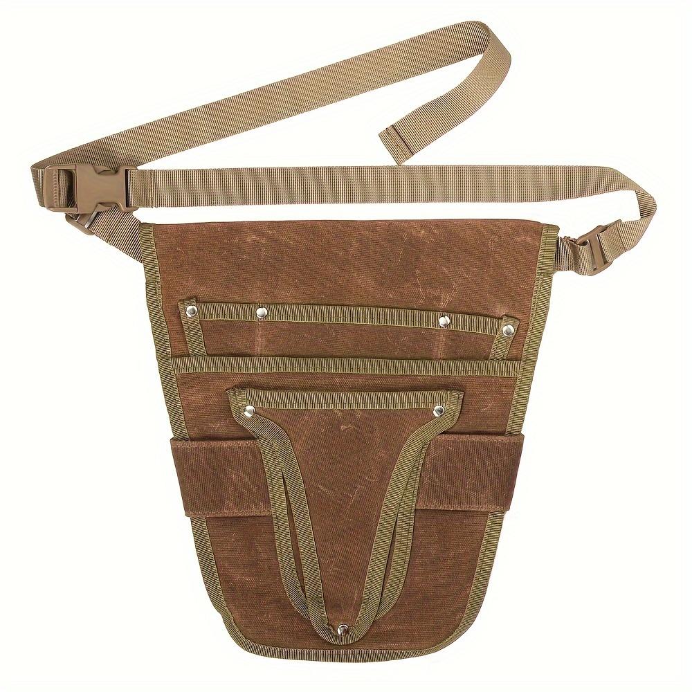 [Garden Tool Belt] Garden Tool Belt - Garden Canvas Belt - Tool Bag with Multiple Pocket Storage - Portable Men Women Tool Bag