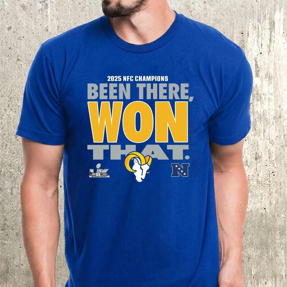 LA Ram 2025 NFC Conference Champions Been There Won That Royal Shirt Unisex T-Shirt XXL