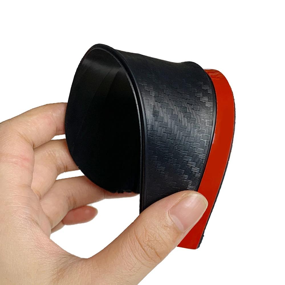 

2 шт. Защита от дождя для зеркала заднего вида автомобиля, Защита бокового зеркала из углеродного волокна, Водонепроницаемый козырек от дождя, Универсальные автоаксессуары углеродного волокна черного