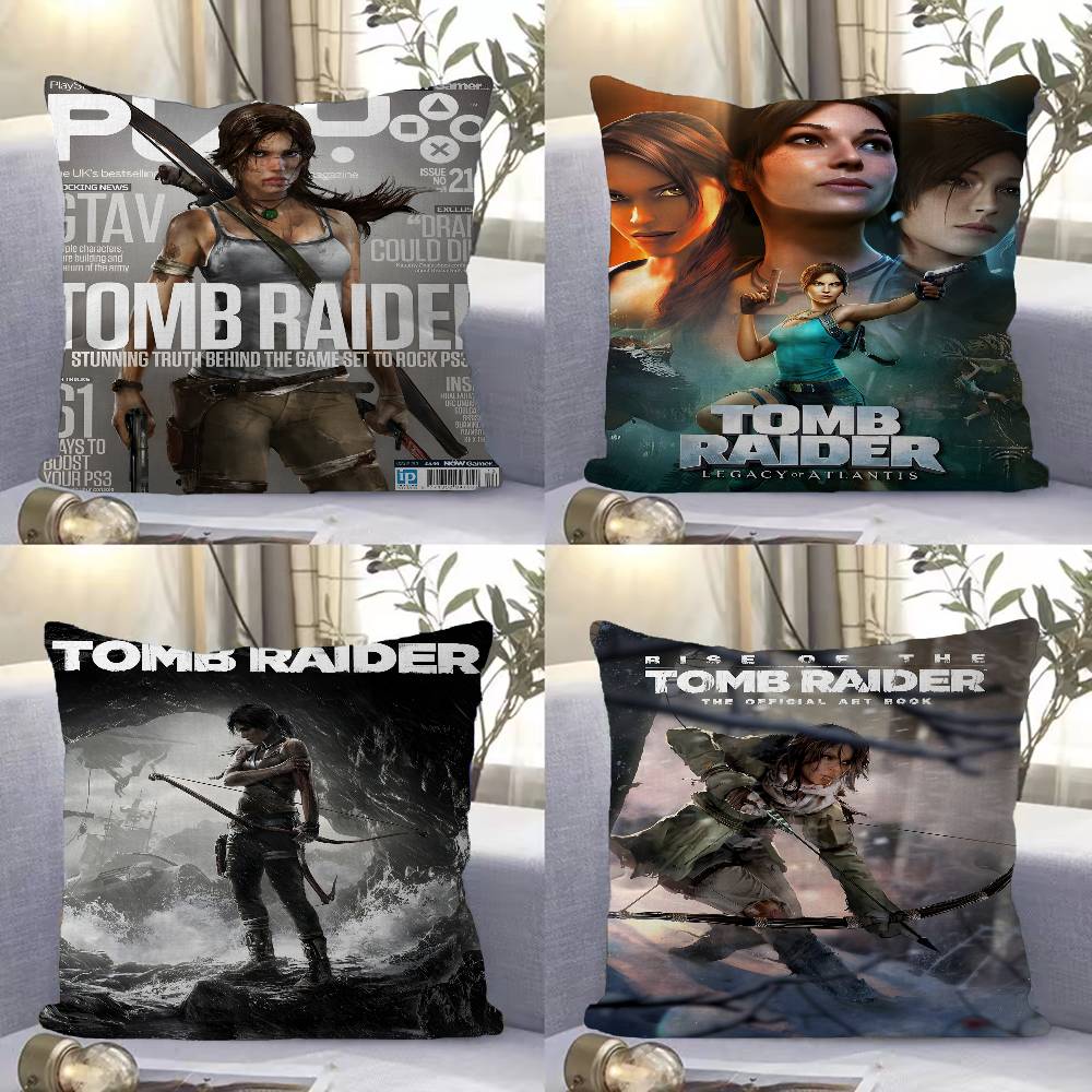 Hot Vedio Game Tomb Raider 123 Lucky Dragon Pillow Cover Sofa Cushion Cover Home Room Decoration Children Gift