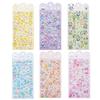 Cartoon Embossed Animal Sticker Waterproof PVC Resin Sticker for Notebook Phone Cover Card Making Kids Room Wall Art