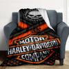 Harley Davidson Flannel Blanket Throw Blanket Soft Warm Sofa Bed Camping Home Decor Unique Christmas Gift C9261517
