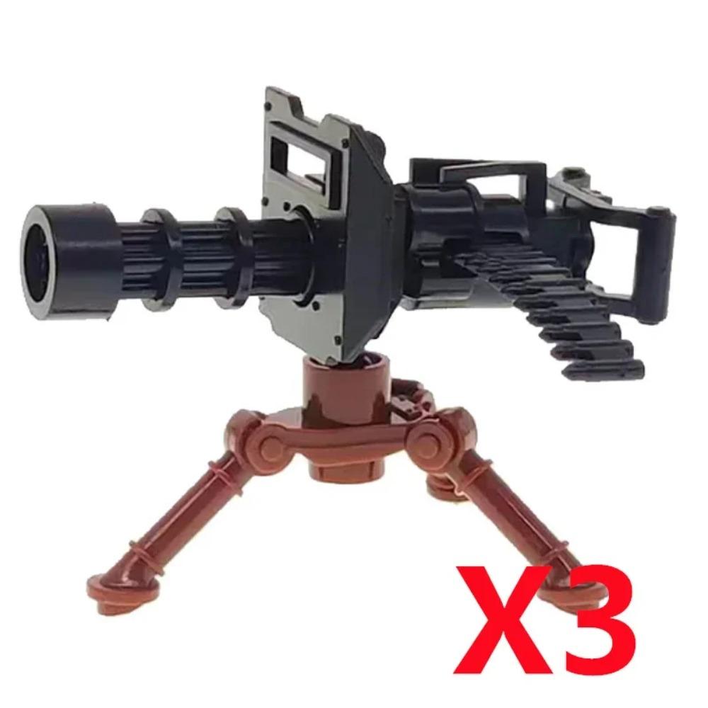 Vojenský MOC Stavebnice zbraní Těžký kulomet Gatling M19 NSV Figurky Dělostřelectvo Odminovací Pistole Kulka Hračka Dárek K013