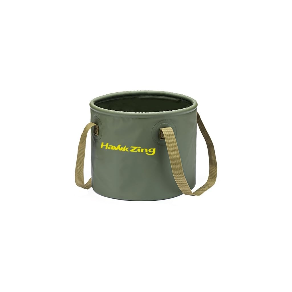 Hawk Zing Folding Bucket for Camping 10L 20L Water Collecting Cloth Bucket Large Capacity Water Container Washing Tub Waterproof Bucket Compact