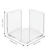 3pcs Clear Acrylic Acrylic Corner Shelves Wall Mounted Small Adhesive Shelves  For Security Camera