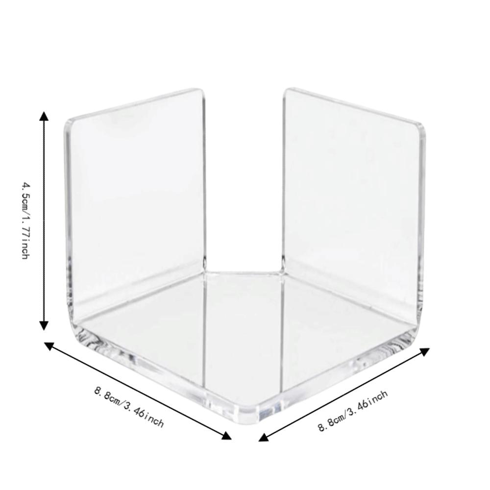 3pcs Clear Acrylic Acrylic Corner Shelves Wall Mounted Small Adhesive Shelves  For Security Camera