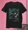 Anime Demon Slayer Kimetsu No Yaiba Muichiro Mist Hashira Black TShirt