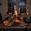 Industrial Style Halloween Suspended Chain Candlestick Gothic Dinning Table Centerpiece  Study