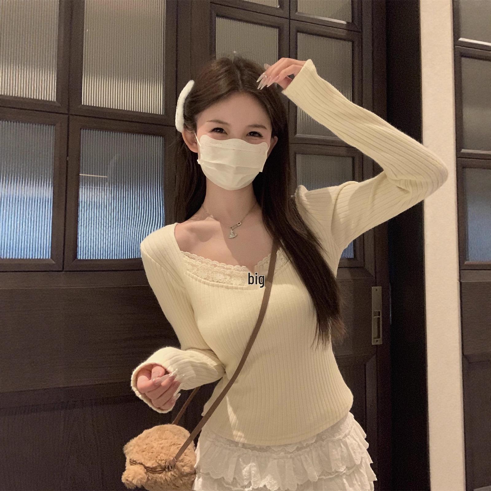 

Утягивающая плюшевая футболка с длинным рукавом для девушек с пышными формами: Уютный осенне-зимний слой Extra Large абрикосовый