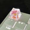 Translucent Dried Flower Keycaps Gypsophila Dried Flower Mechanical Keyboard Keycap Decoration Handmade Resin Keycap