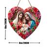 Holy night Nativity scene pendant, decoration of home walls or doors, 2d flat wooden, Christmas decoration, gifts for friends and family