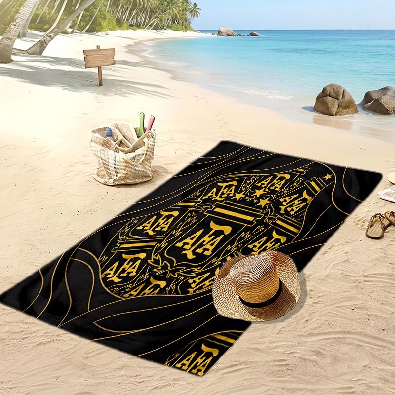 Asciugamano da Spiaggia Stampa Calcio Argentina Asciugatura Rapida Super Assorbente Morbido Asciugamano da Bagno per Nuoto Spiaggia Viaggio Souvenir Regalo per Fan
