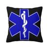 Star Of Life Pillow Case Decoration Luxury Emt Paramedic Medical Cushions for Sofa Square Pillowcase