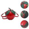 1pc Girl Crossbody Bag Simple Small Shoulder Bag Apple Shaped Coin Bag-hao
