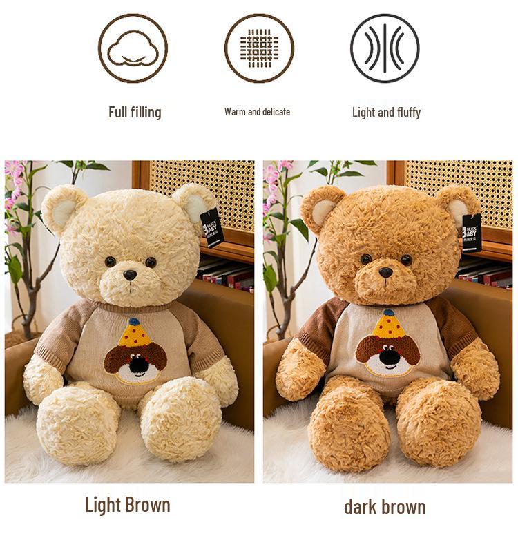 Cross-Border Sweater Teddy Bear Plush Toy – Children’s Gift
