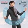 Hodohome Men's 280g Thermal Underwear Set with 7A Antibacterial Cashmere Blend