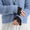 Whhite Detachable Sleeves Cuffs for Women Layer Ruffles Fake Sleeves Elastic Wrist Pleated Wristband False Cuff  Wrist Warmers