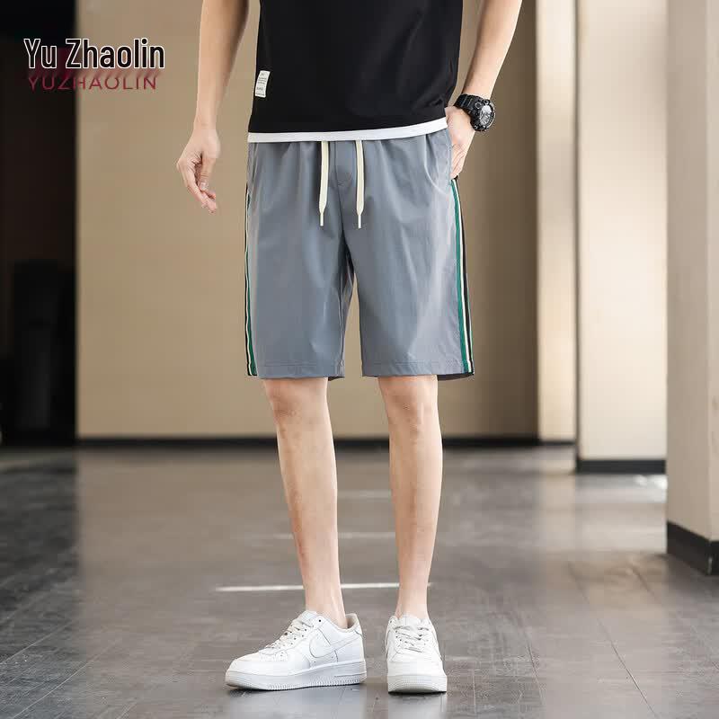 YUZHAOLIN Men s 2026 Ice Silk Quick-Dry Athletic Shorts M