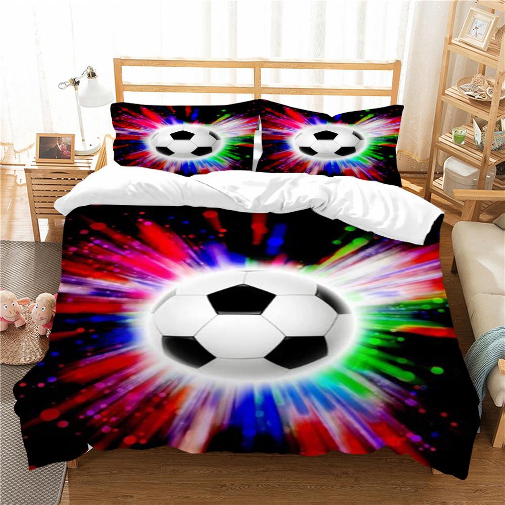 Football Bedding Cover Unique Design Home Bedspreads Polyester King Size Bedding Highly Duvet Cover Sets Soft Bed Sets