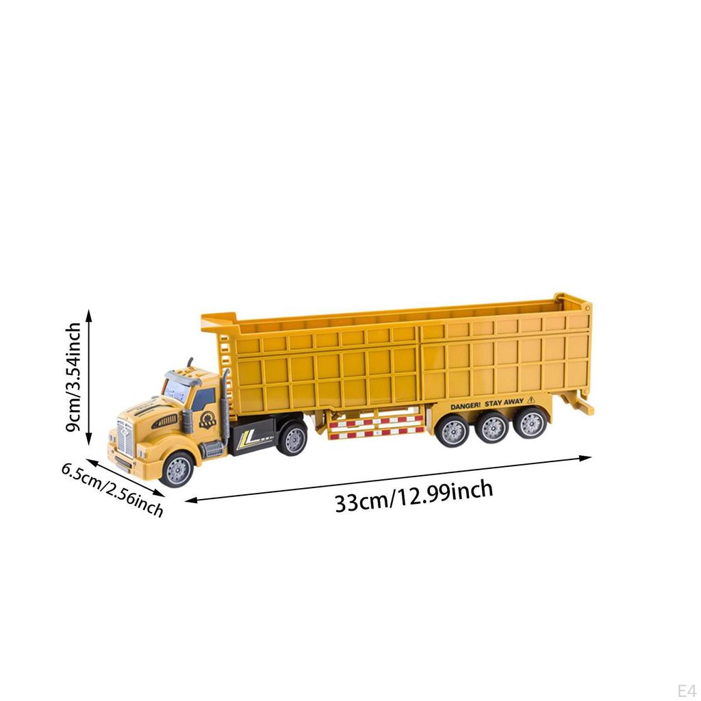 Assembled Truck Model Carrier Versatile Easy Assembly Semi-trailer Transport for Indoor