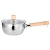 Wutuo Japanese Style Stainless Steel Yukihira Pot with Wooden Handle