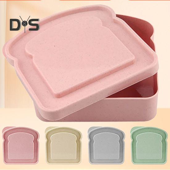 Plastic Toast Box Convenient To Carry Useful Office Worker Lunch Toast Sandwich Carrying Case