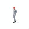 1:64 Scale Worker Figurine Molded Hard Hat Figure Realistic Standing Construction for
