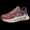 Mode Herrenschuhe 2025 Frühling Neu Low-Top Vielseitig Bedrucktes Tuch Dad Shoes Herren Modisch Lässig Bequem Sport Forrest Sneakers