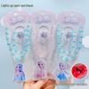 Double-Sided Luminous Cartoon Princess Necklace & Cute Baby Ring - Children's Holiday Jewelry Gift
