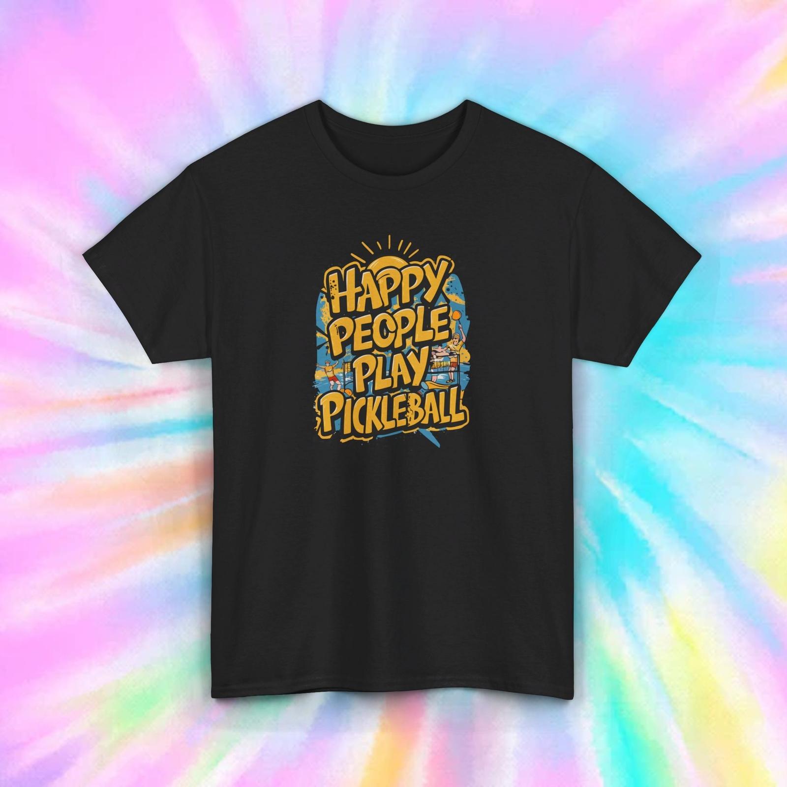 Pickleball T-Shirt | Happy People Play Sports Tee | Pickleball Lover Gift | S-5X XXXXL