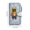 Fashion Cool Bear Pattern Wallet Large Capacity Multi Card Slot Purse