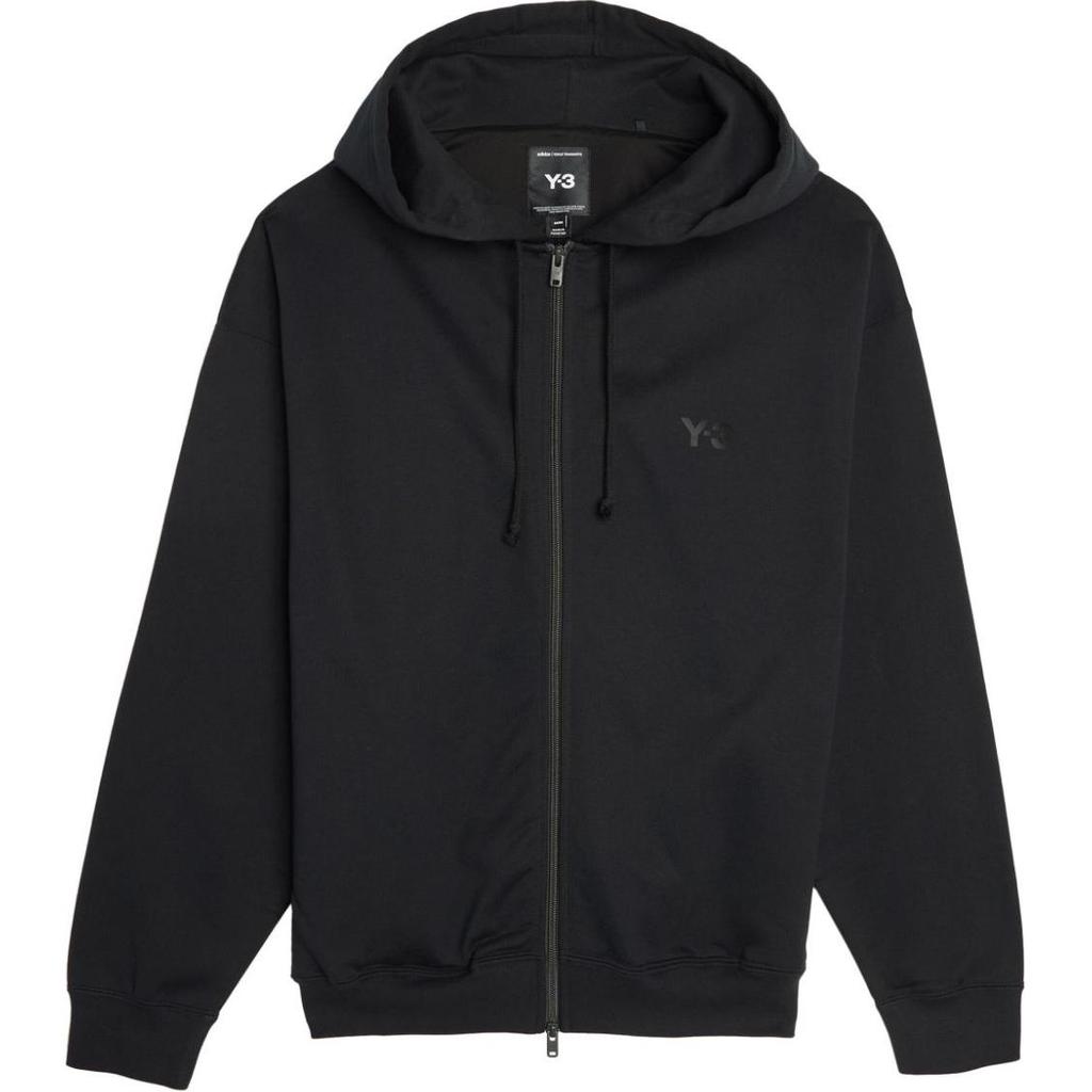 Y-3 FL Zip Hoodie Black Men Tops IW0073