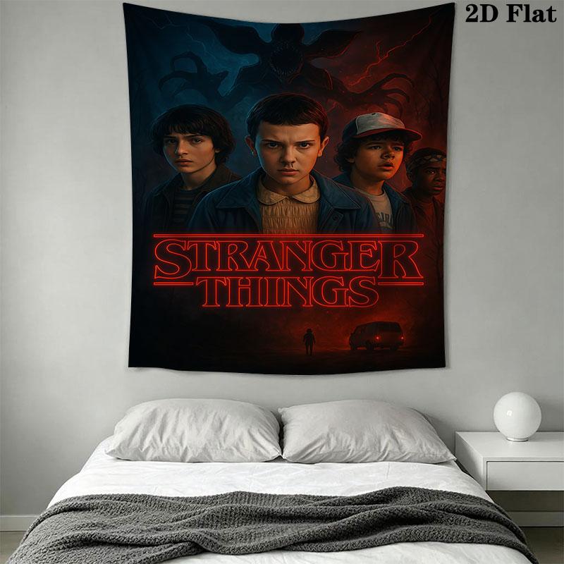 Stranger Things D Wall Hanging Printed Fabric Blanket Decorative Tapestries for Bedroom Living Room Home Decor