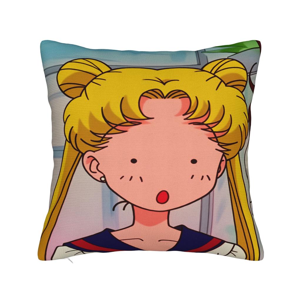Sailor Moon Kawaii Meme Pillow Case Soft Pillow Cover Vintage Pillowcases For Sofa Home Decoration
