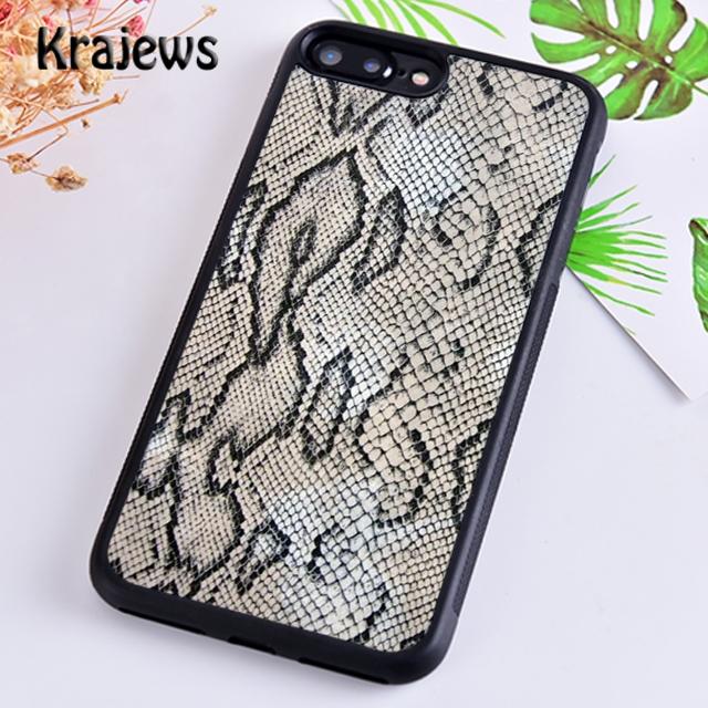 Krajews Snake skin texture Phone Case Cover For iPhone 17 Air 16 15 14 plus 11 12 13 pro max coque Shell Fundas