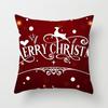 Merry Christmas Printed Pillowcase Christmas Style Cushion Cover Home Sofa Decor Throw Pillowcase