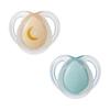 TOMMEE TIPPEE TTP43338095 NIGHT TIME soothers 0-6m mix 2 pack