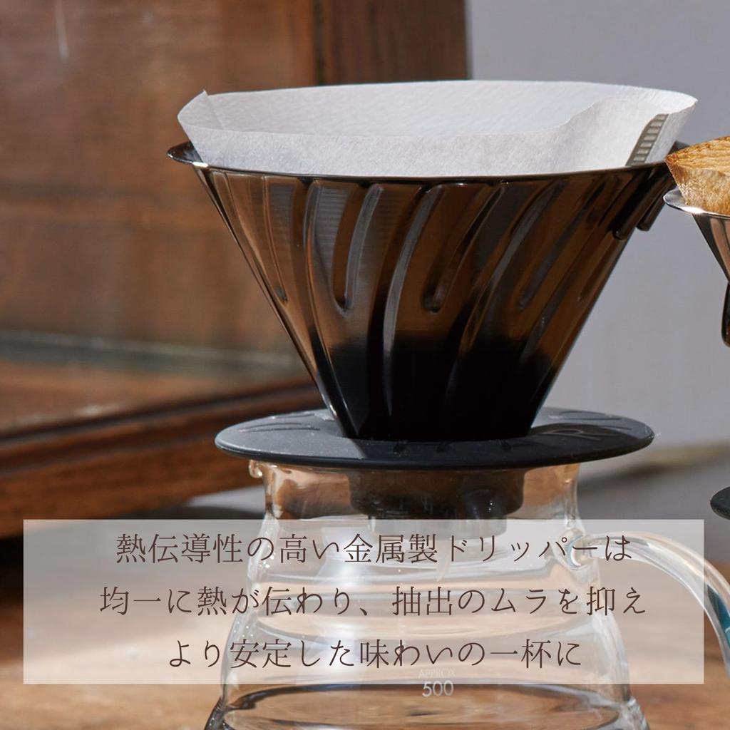 Hario V60 Metal Coffee Dripper 1 4 Cups Matte Black Vdmr 02 Mb