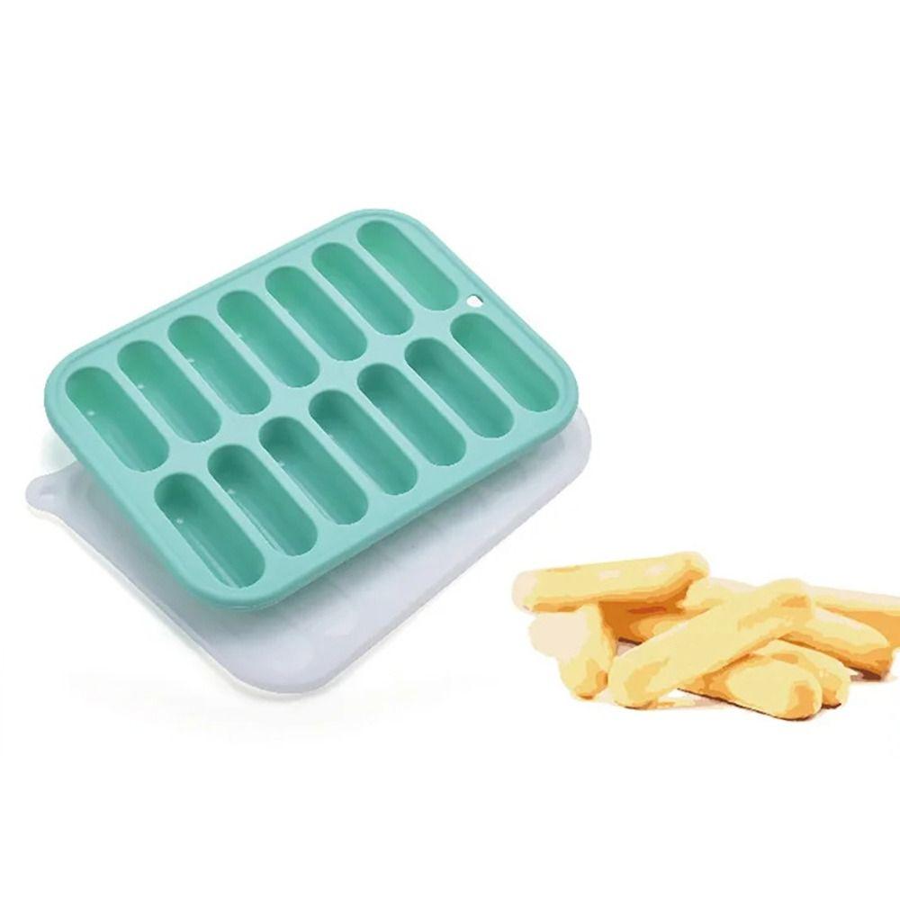 1Pcs High Quality Non-Stick Sausage Maker Mould 14 Form with Lid Hot Dog Maker DIY Silicone Mold Patty Makers