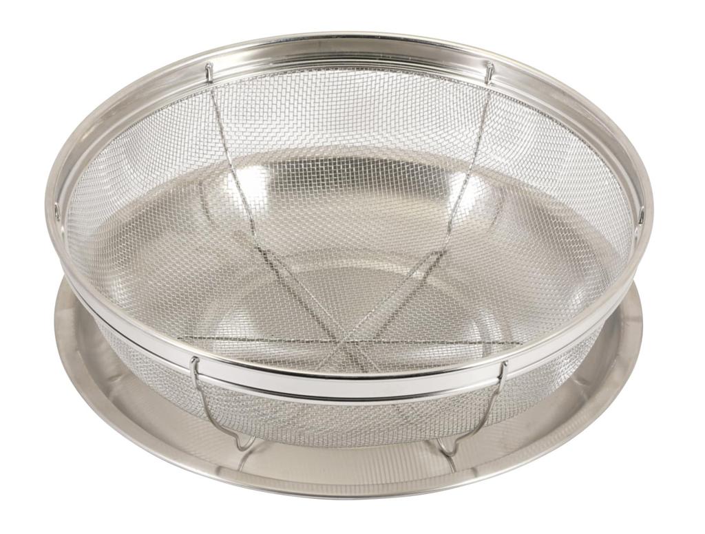 Pearl Metal Serving Colander & Tray Set, 21cm, Stainless Steel, Umami HC-585
