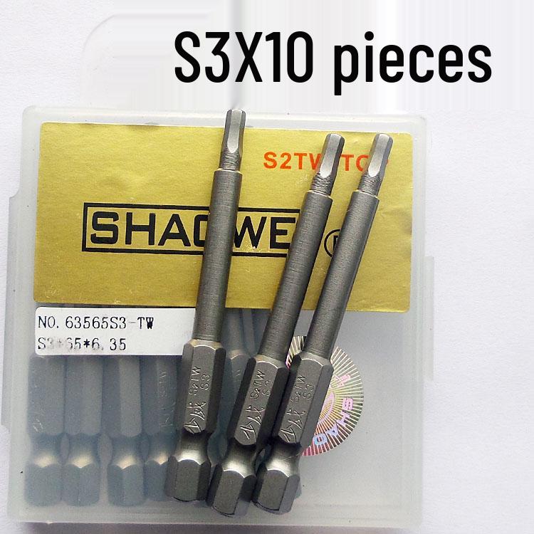 Shao Wei Magnetic Inner Hexagon Screwdriver Bit Set S1.5-S3