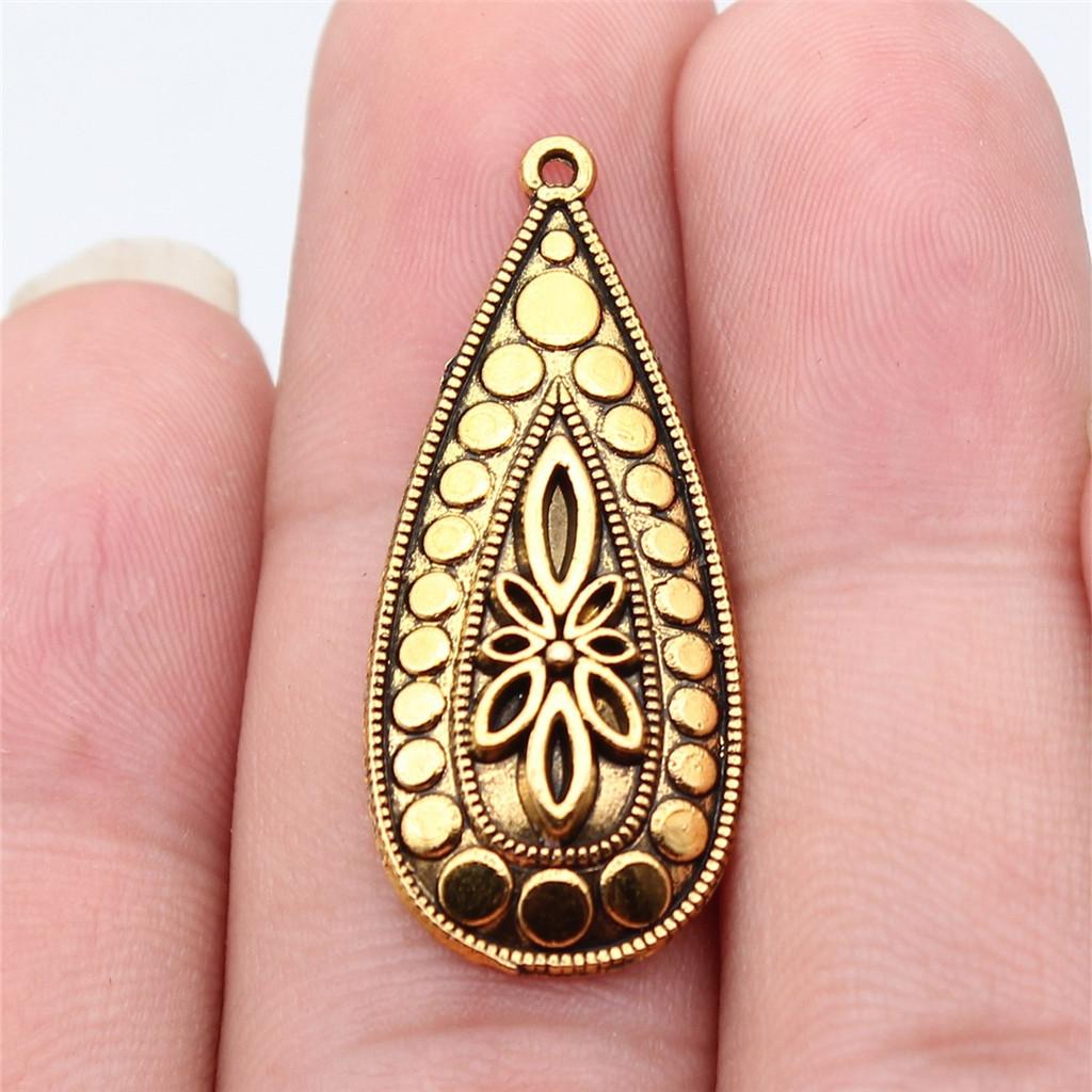 Berloques Pingentes Ondulados Gota de Água Espiral Materiais de Joalheria Infantil QC135